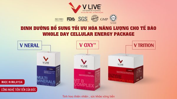 [VLIVE] 3 Combo V1 - Bộ 3 Thực Phẩm Dinh Dưỡng Chăm Sóc Sức Khỏe V Oxy